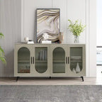 Meuble TV pour téléviseurs de plus de 65 pouces, meuble TV en bois avec placard de rangement et étagères réglables, console multimédia pour salon et chambre à coucher