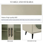 Meuble TV pour téléviseurs de plus de 65 pouces, meuble TV en bois avec placard de rangement et étagères réglables, console multimédia pour salon et chambre à coucher