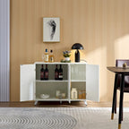 Bahut/Buffet moderne texturé ondulé avec 3 portes