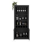 Meuble de bar pour cuisine, salle à manger, salon, noir