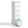 Meuble de classement vertical en métal à 5 tiroirs de 38 cm de large avec serrure pour documents A4/Legal/Letter, pour bureau et maison