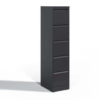Meuble de classement vertical en métal à 5 tiroirs de 38 cm de large avec serrure pour documents A4/Legal/Letter, pour bureau et maison
