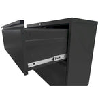 Meuble de classement vertical en métal à 5 tiroirs de 38 cm de large avec serrure pour documents A4/Legal/Letter, pour bureau et maison