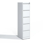 Meuble de classement vertical en métal à 5 tiroirs de 38 cm de large avec serrure pour documents A4/Legal/Letter, pour bureau et maison