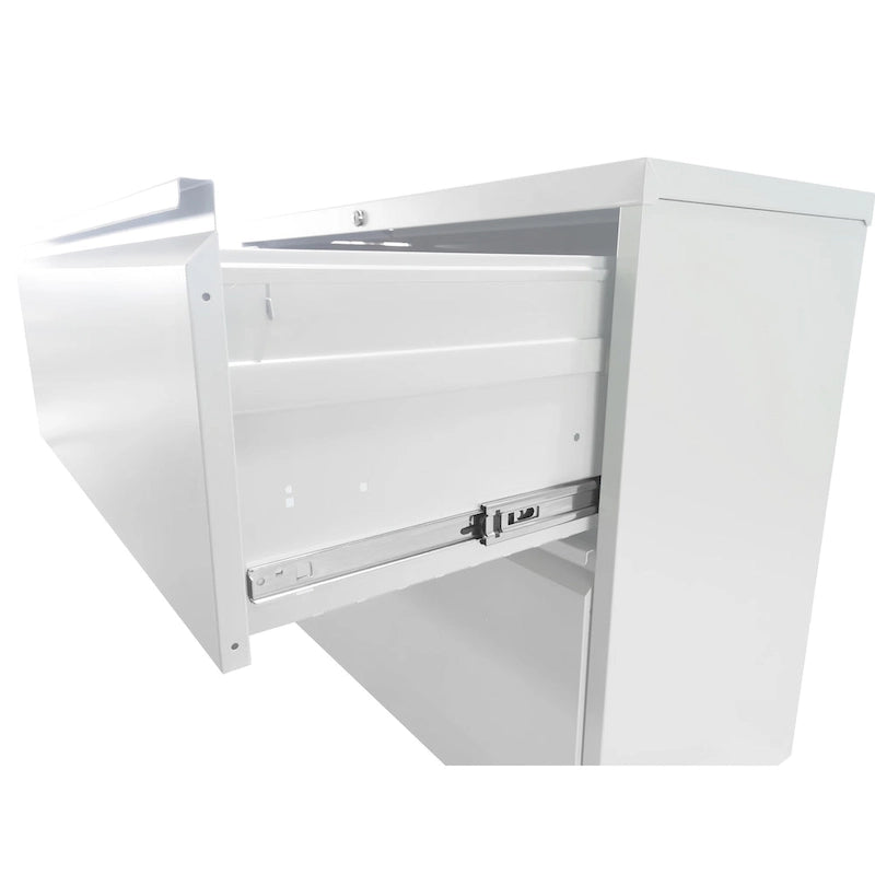 Meuble de classement vertical en métal à 5 tiroirs de 38 cm de large avec serrure pour documents A4/Legal/Letter, pour bureau et maison