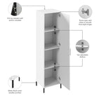 Meuble de Rangement Étroit Essence avec Porte