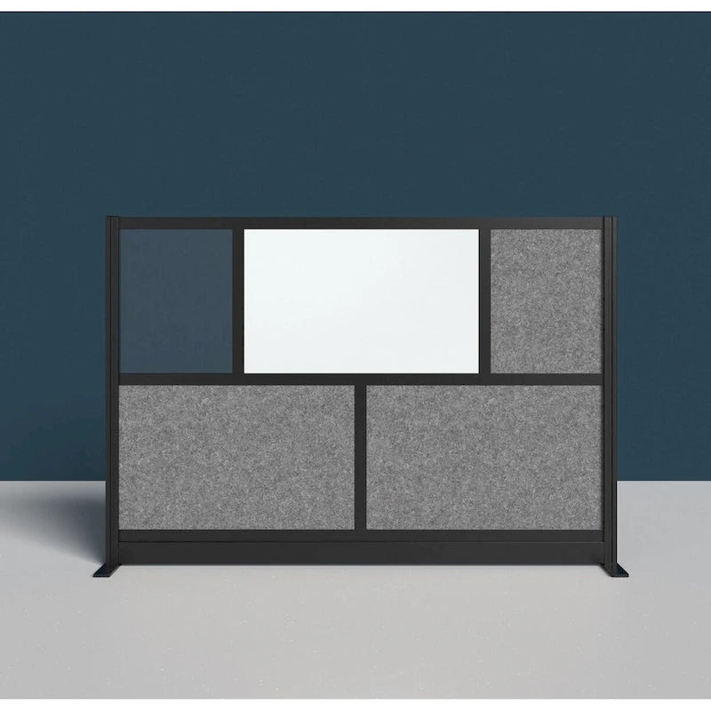 Système de cloison modulaire - Cadre noir - Cloison de démarrage 70 x 48 avec tableau blanc