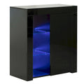 Meuble de rangement latéral avec LED pour bureau ou salon