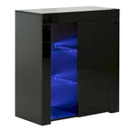 Meuble de rangement latéral avec LED pour bureau ou salon