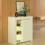 Meuble de rangement latéral avec LED pour bureau ou salon