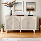 4 Door Cabinet, Suitable for Bedroom, Living Room, Study