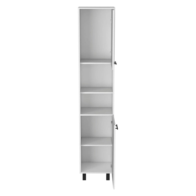 Meuble de cuisine Almada, trois étagères intérieures, finition blanche, haute qualité et durable
