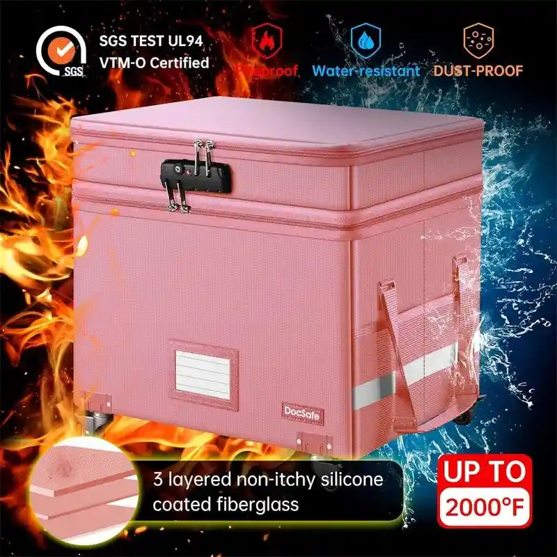 Boîte à documents ignifuge