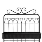 Étagère de rangement multifonctionnelle en métal noir à 3 niveaux 68H, support pour plantes, étagère de cuisine, pour intérieur et extérieur