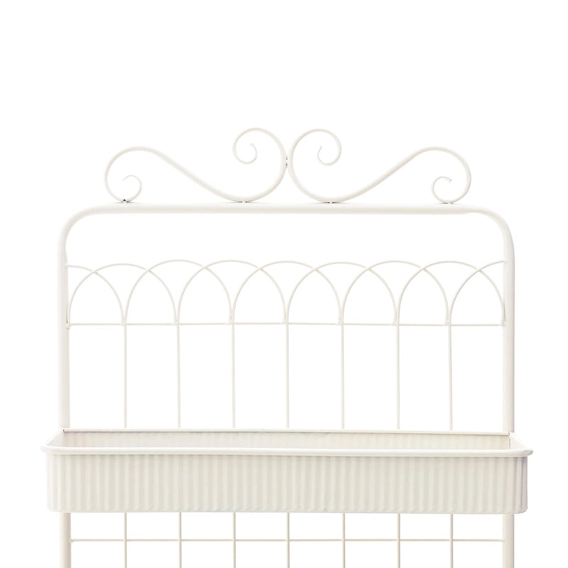 Étagère de rangement multifonctionnelle en métal noir à 3 niveaux 68H, support pour plantes, étagère de cuisine, pour intérieur et extérieur