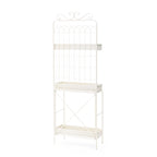 Étagère de rangement multifonctionnelle en métal noir à 3 niveaux 68H, support pour plantes, étagère de cuisine, pour intérieur et extérieur