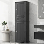 Armoire à linge avec tiroir et étagère réglable, 22 po l. x 11 po P x 67,3 po H