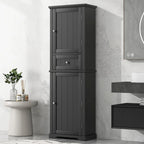 Armoire à linge avec tiroir et étagère réglable, 22 po l. x 11 po P x 67,3 po H