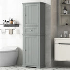 Armoire à linge avec tiroir et étagère réglable, 22 po l. x 11 po P x 67,3 po H