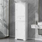 Armoire à linge avec tiroir et étagère réglable, 22 po l. x 11 po P x 67,3 po H