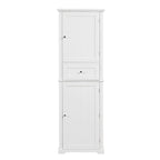 Armoire à linge avec tiroir et étagère réglable, 22 po l. x 11 po P x 67,3 po H