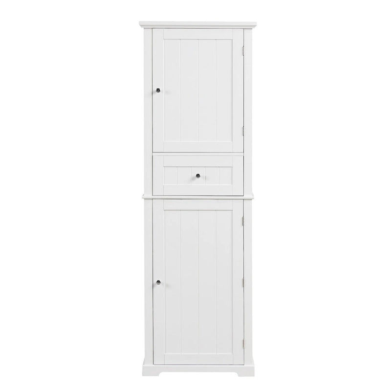Armoire à linge avec tiroir et étagère réglable, 22 po l. x 11 po P x 67,3 po H