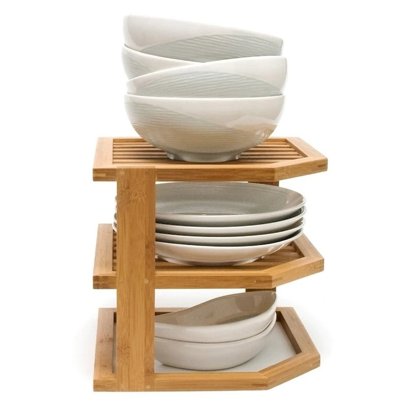 Lipper International 3 Tier Corner Shelf