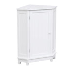 Meuble de rangement d'angle triangulaire avec étagère réglable