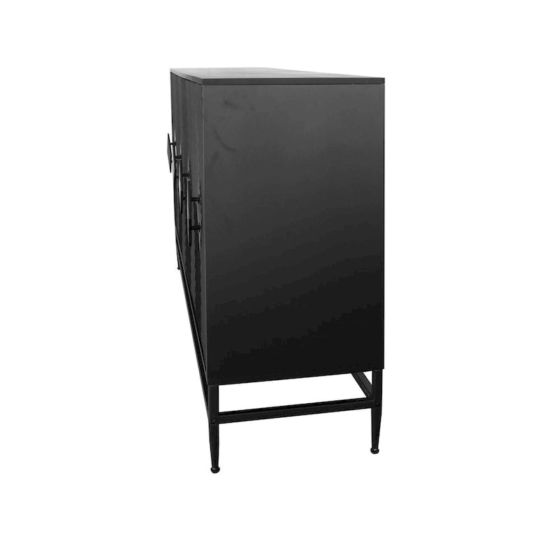 Buffet de cuisine en bois laqué à 4 portes Accent